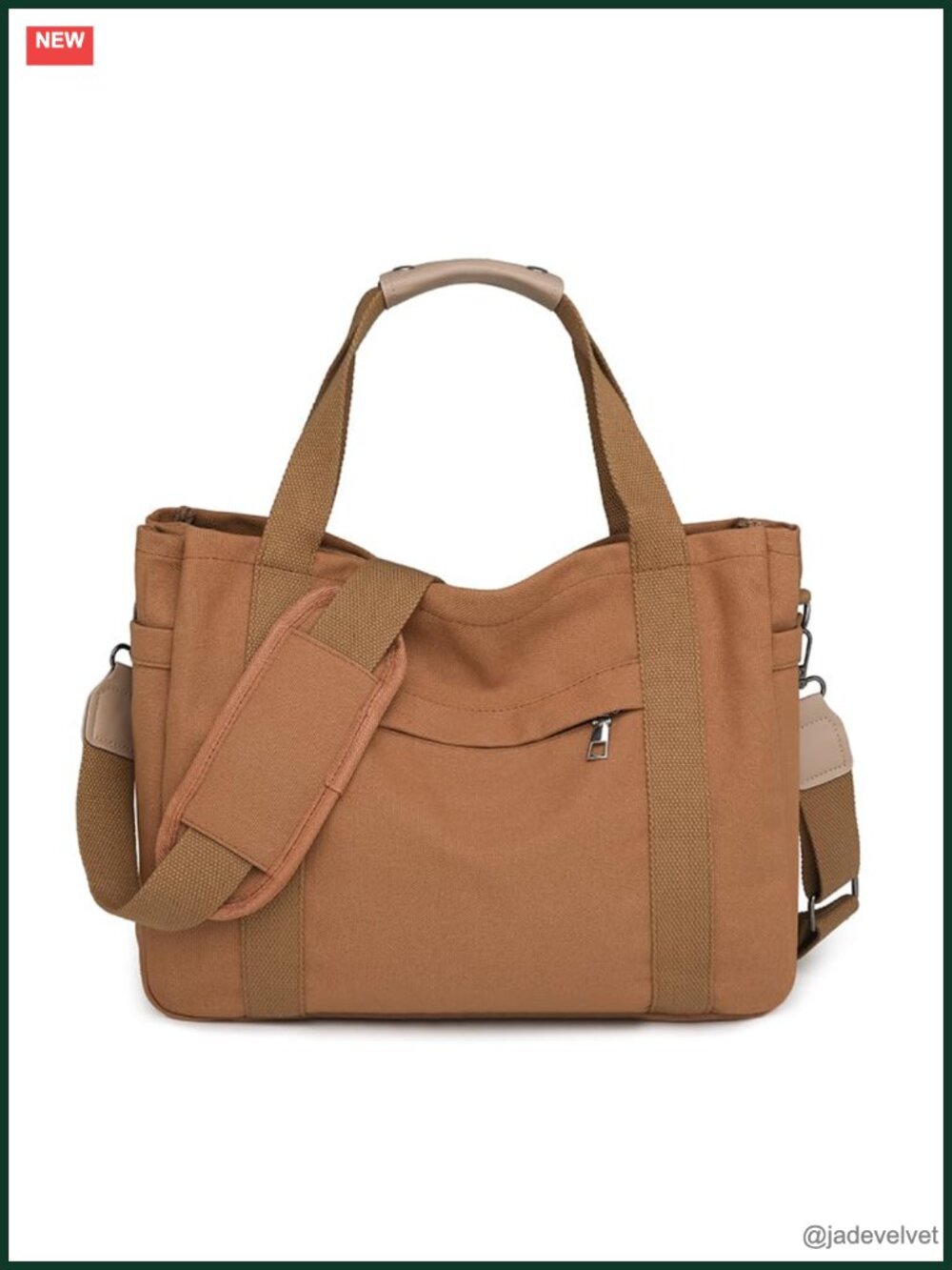 Canvas Crossbody Tote Bag Laptop Work Handbag Messenger Travel Shoulder Bag